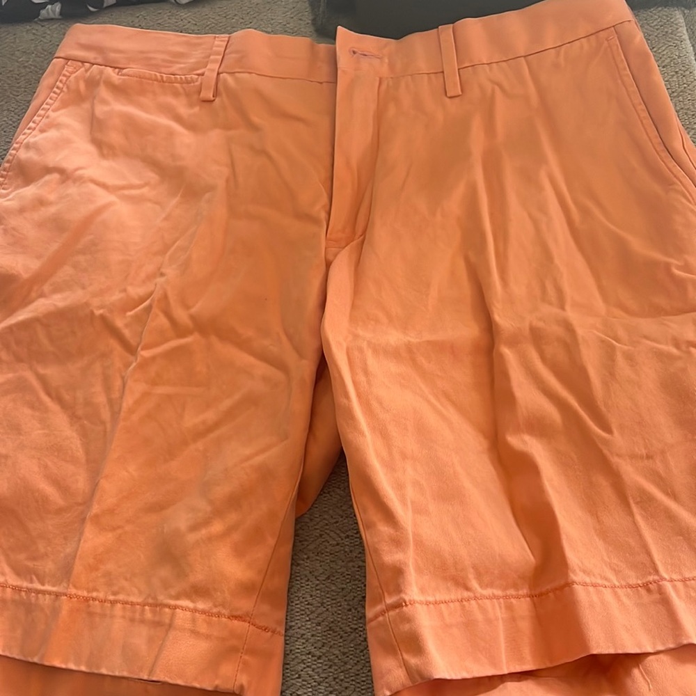 Orange Polo Mens Shorts